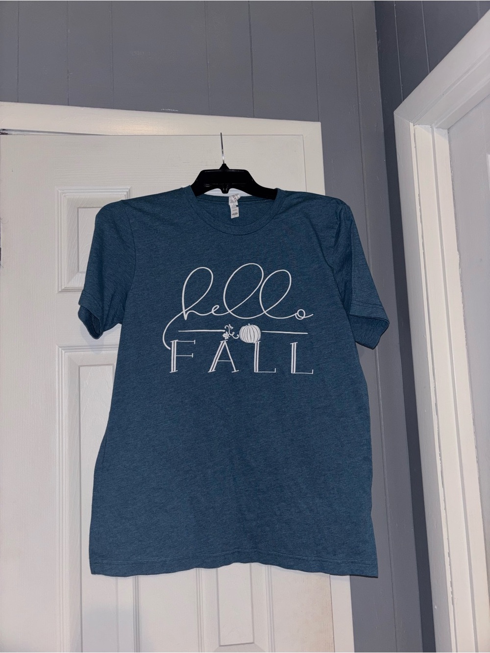Gildan Blue 'hello FALL' Graphic Tee for Kids
